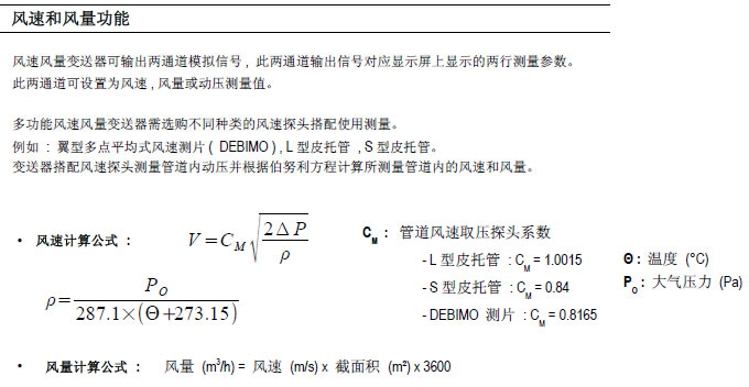 法國KIMO CP218/219多功能差壓風速風量變送器風速風量功能