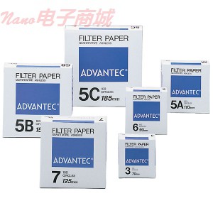 Advantec 第3號無灰定量濾紙，12.5厘米直徑