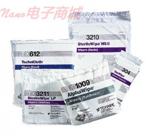 TEXWIPE SterileWipe?HS II  干抹布/濕巾; 12“×12”，500/case