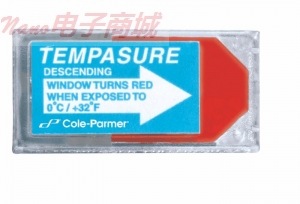 Cole-Parmer TEMPCOPD02C10PK 不可逆的低溫指標遞減，36°F（2°C），10 PK