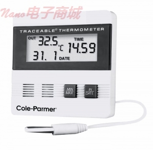 Cole-Parmer 4105CP 時(shí)間/日期和線探頭溫度計(jì)